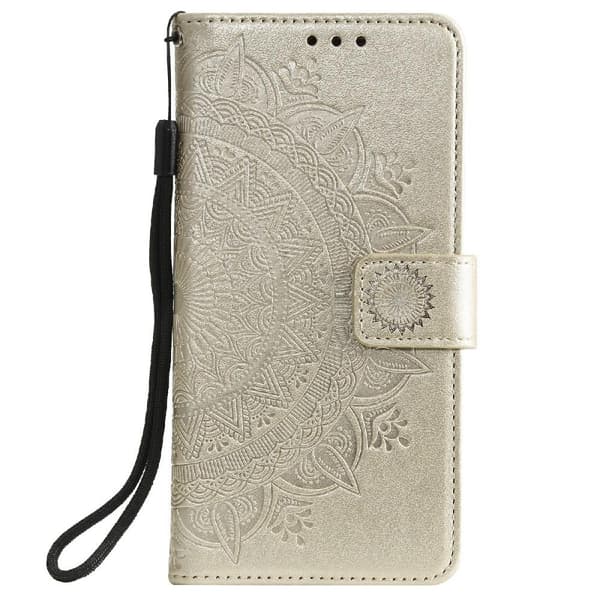 SKALO Samsung A02s / A03s Mandala Flip Cover - Guld