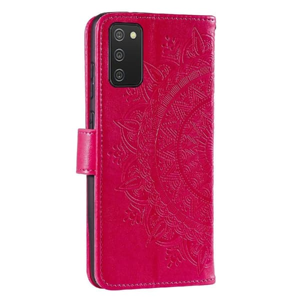 SKALO Samsung A02s / A03s Mandala Flip Cover - Cerise
