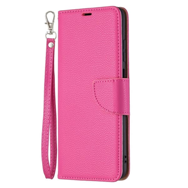 SKALO Samsung A02s / A03s Premium Litchi Flip Cover - Cerise