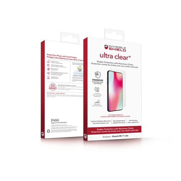 ZAGG InvisibleShield Xiaomi Mi 11 Lite Näytönsuoja Ultra Clear+
