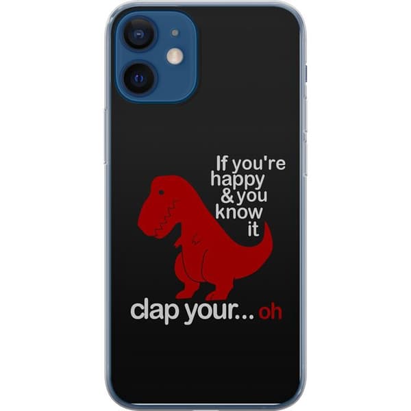 Apple iPhone 12  Genomskinligt Skal Dinosaurie