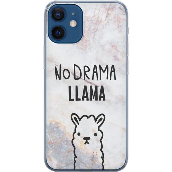 Apple iPhone 12  Genomskinligt Skal Llama Marble