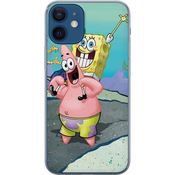 Apple iPhone 12  Gjennomsiktig deksel SpongeBob Firkant