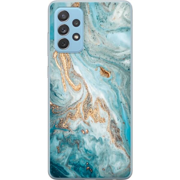 Samsung Galaxy A52 5G Gennemsigtig cover Magisk Marmor