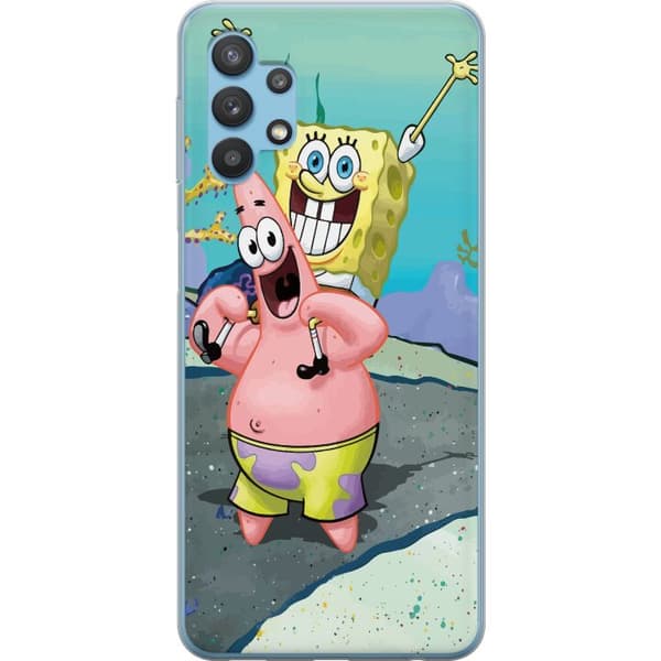 Samsung Galaxy A32 5G Genomskinligt Skal SpongeBob Fyrkant