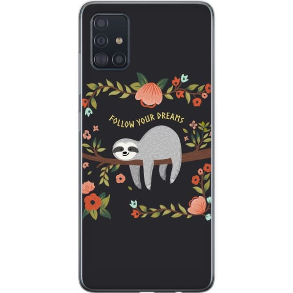 Samsung Galaxy A51 Läpinäkyvä kuori Unet