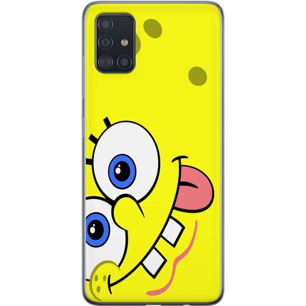 Samsung Galaxy A51 Gjennomsiktig deksel SpongeBob Fyrkant