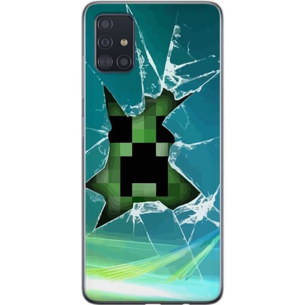 Samsung Galaxy A51 Gjennomsiktig deksel MineCraft