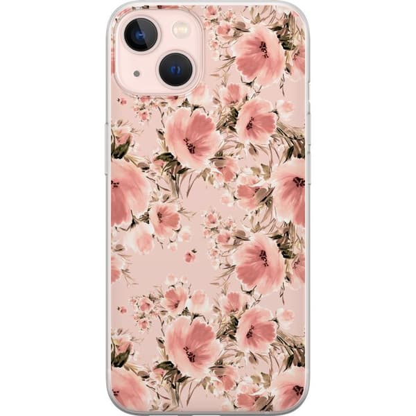 Apple iPhone 13 Läpinäkyvä kuori Kukkia