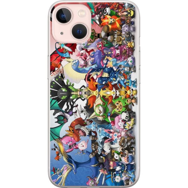 Apple iPhone 13 Genomskinligt Skal Pokemon