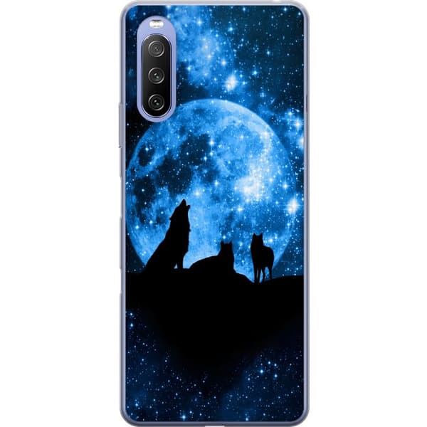 Sony Xperia 10 III Läpinäkyvä kuori Susi