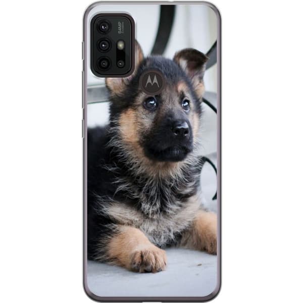 Motorola Moto G30 Gennemsigtig cover Schäfer Hvalpe