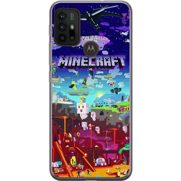 Motorola Moto G30 Gennemsigtig cover MineCraft