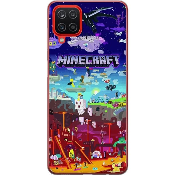 Samsung Galaxy A12 Gennemsigtig cover MineCraft