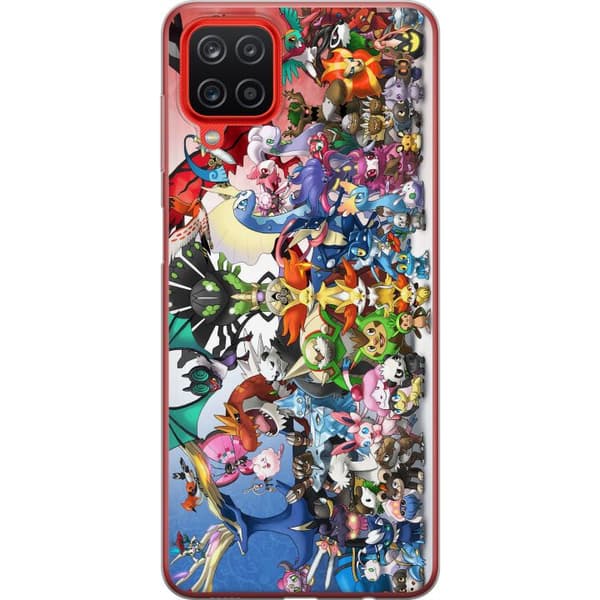 Samsung Galaxy A12 Läpinäkyvä kuori Pokemon