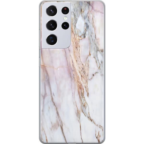 Samsung Galaxy S21 Ultra 5G Gennemsigtig cover Marmor