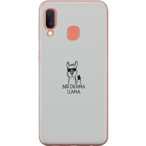 Samsung Galaxy A20e Genomskinligt Skal No Drama Lama