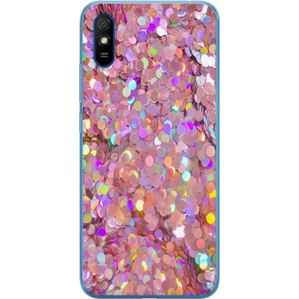 Xiaomi Redmi 9A Genomskinligt Skal Glitter