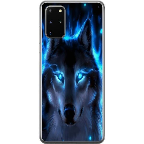 Samsung Galaxy S20+ Läpinäkyvä kuori susi