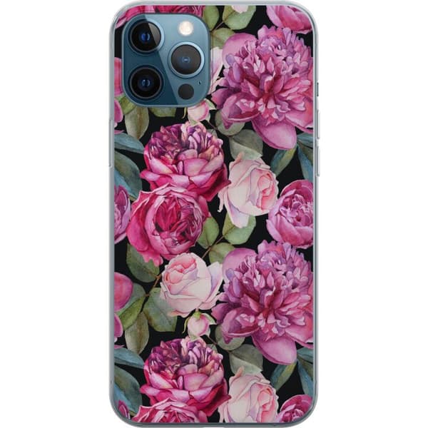 Apple iPhone 12 Pro Gjennomsiktig deksel Blomster