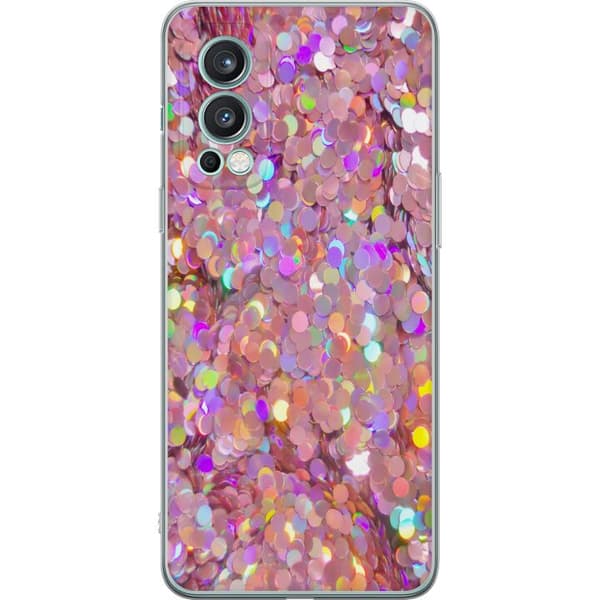 OnePlus Nord 2 5G Genomskinligt Skal Glitter