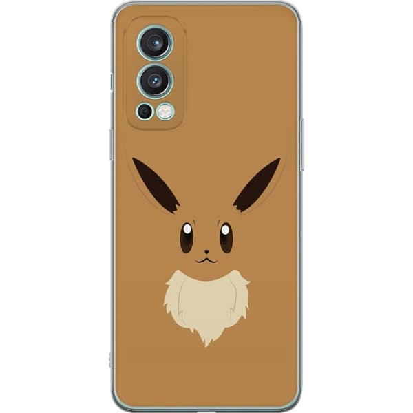 OnePlus Nord 2 5G Genomskinligt Skal Pokémon - Eevee