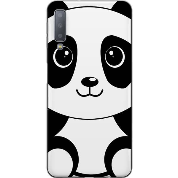 Samsung Galaxy A7 (2018) Läpinäkyvä kuori Panda