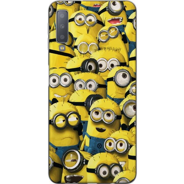 Samsung Galaxy A7 (2018) Gennemsigtig cover Minions