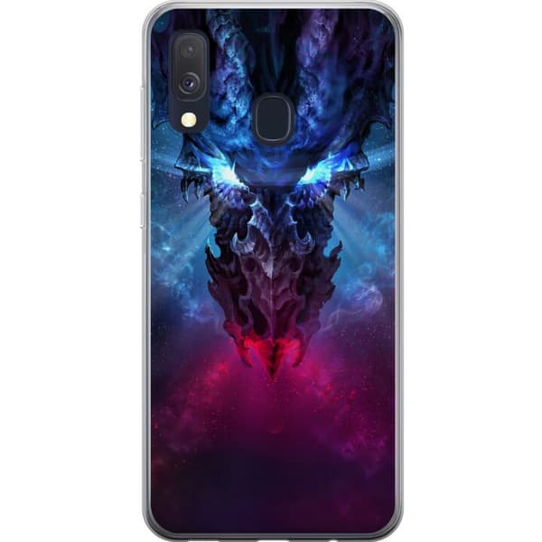 Samsung Galaxy A40 Genomskinligt Skal Drake
