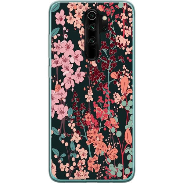 Xiaomi Redmi Note 8 Pro  Läpinäkyvä kuori Kukat