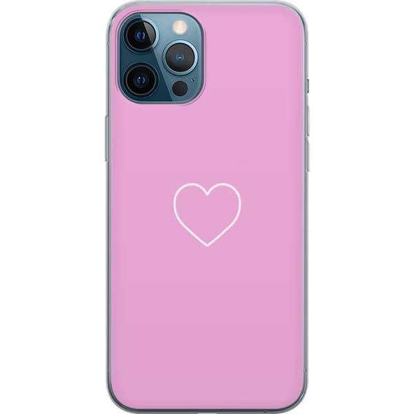 Apple iPhone 12 Pro Max Gjennomsiktig deksel Hjerte