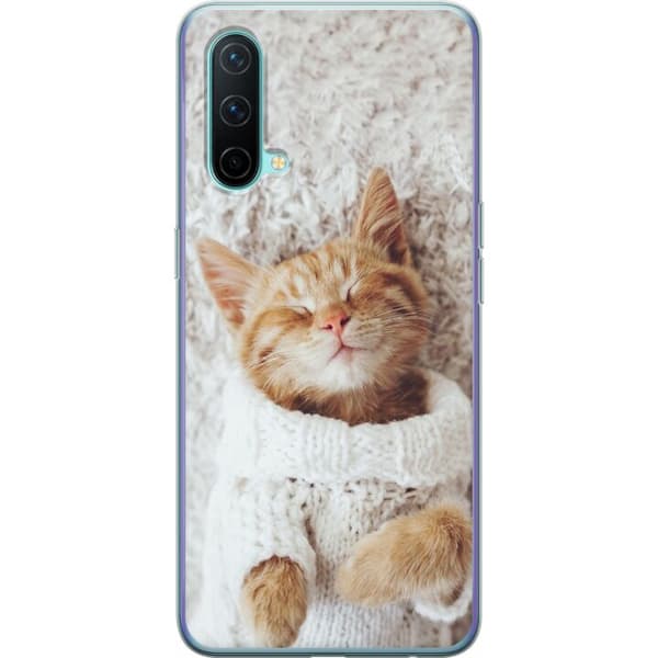 OnePlus Nord CE 5G Läpinäkyvä kuori Kissa