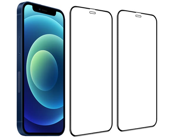 iPhone 12 Pro Max 2-pack Härdat glas Hel Täckande Skärmskydd