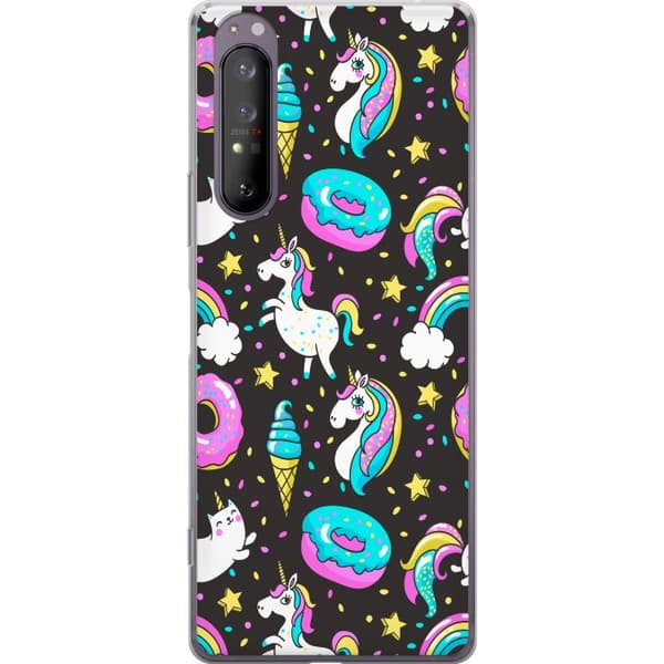 Sony Xperia 1 II Gjennomsiktig deksel Unicorn