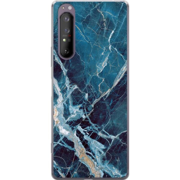 Sony Xperia 1 II Genomskinligt Skal Marmor