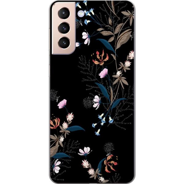 Samsung Galaxy S21 Läpinäkyvä kuori Kukat