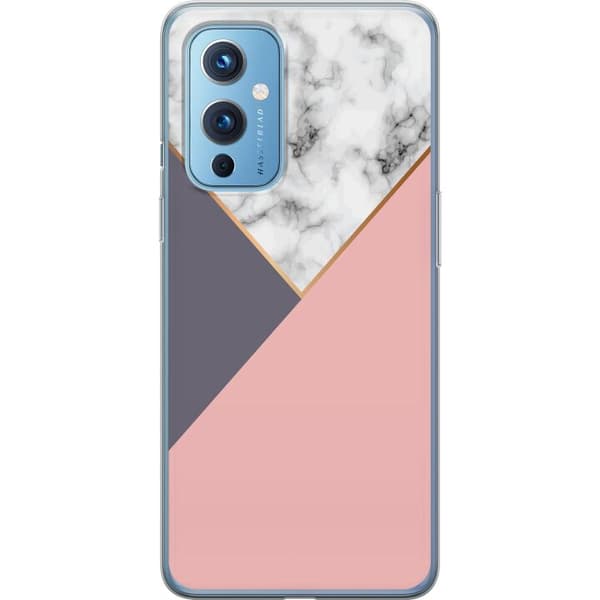 OnePlus 9 Läpinäkyvä kuori Marmori Leikkaus