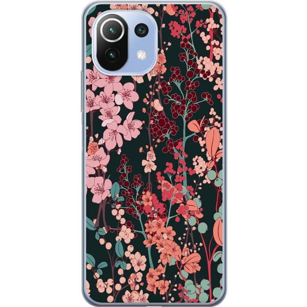 Xiaomi Mi 11 Lite Genomskinligt Skal Herbaceous Retro