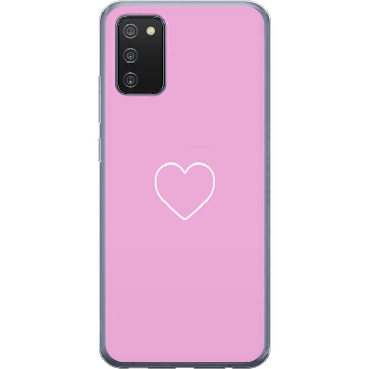 Samsung Galaxy A02s Genomskinligt Skal Hjärta