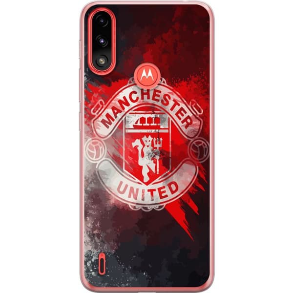 Motorola Moto E7 Power Genomskinligt Skal Manchester United FC
