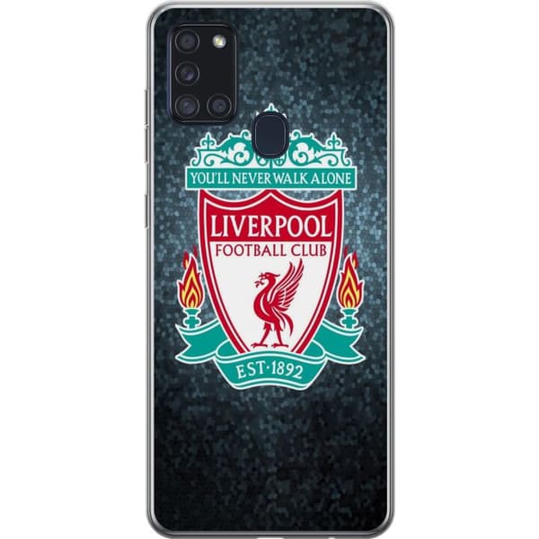 Samsung Galaxy A21s Läpinäkyvä kuori Liverpool Football Club