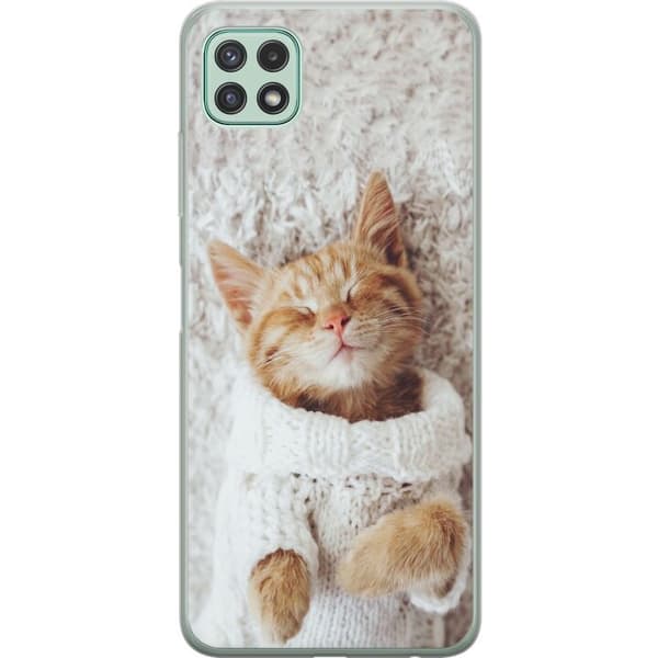 Samsung Galaxy A22 5G Gennemsigtig cover Kat