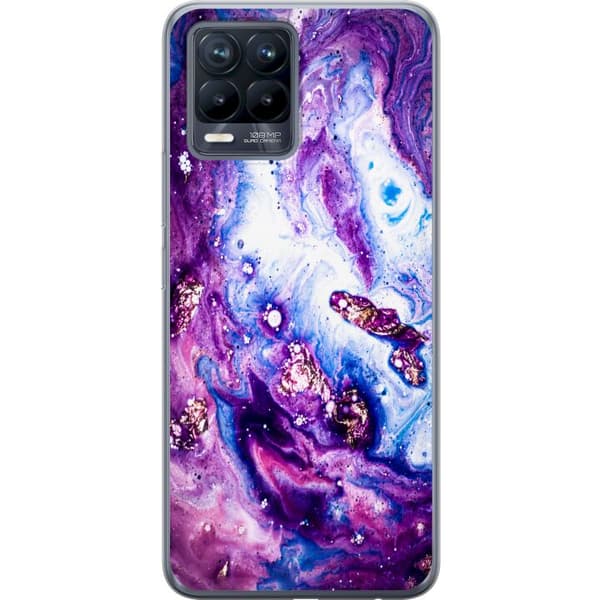 Realme 8 Gjennomsiktig deksel Lilakt