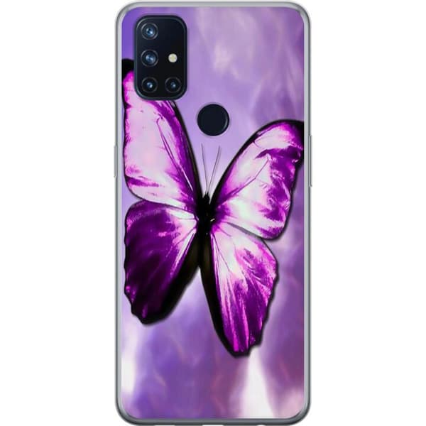 OnePlus Nord N10 5G Gennemsigtig cover Fjærilt