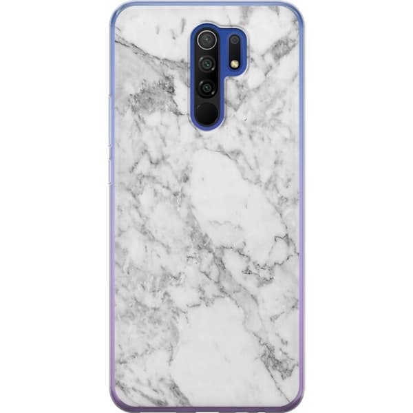 Xiaomi Redmi 9 Genomskinligt Skal Marmor Vit