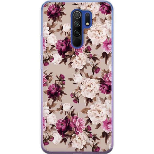 Xiaomi Redmi 9 Genomskinligt Skal Blommor