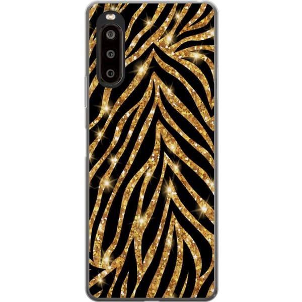 Sony Xperia 10 II Läpinäkyvä kuori Kulta & Kiiltää