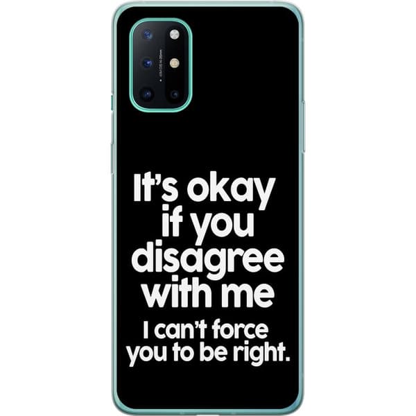OnePlus 8T Gennemsigtig cover Tekst