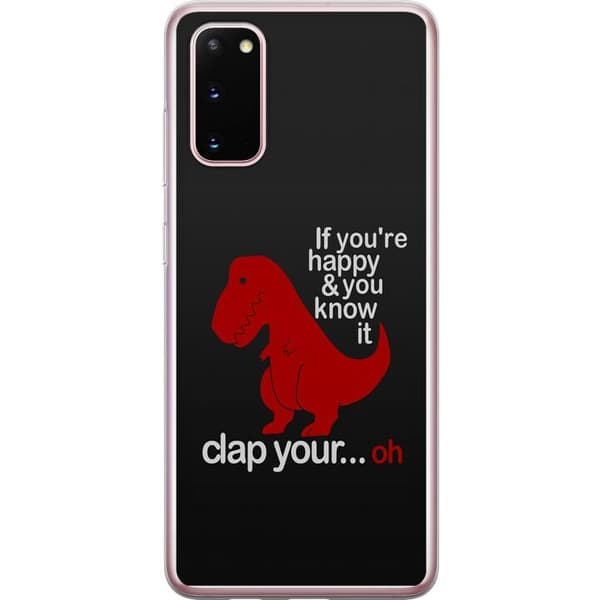 Samsung Galaxy S20 Gennemsigtig cover Dinosaur