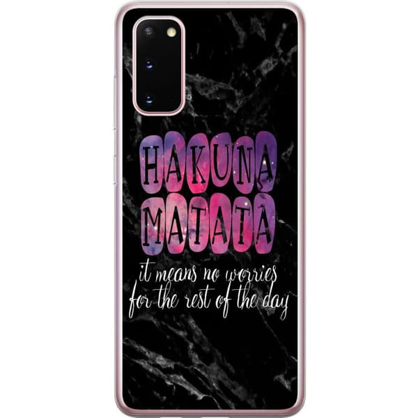 Samsung Galaxy S20 Gennemsigtig cover Hakuna Matata